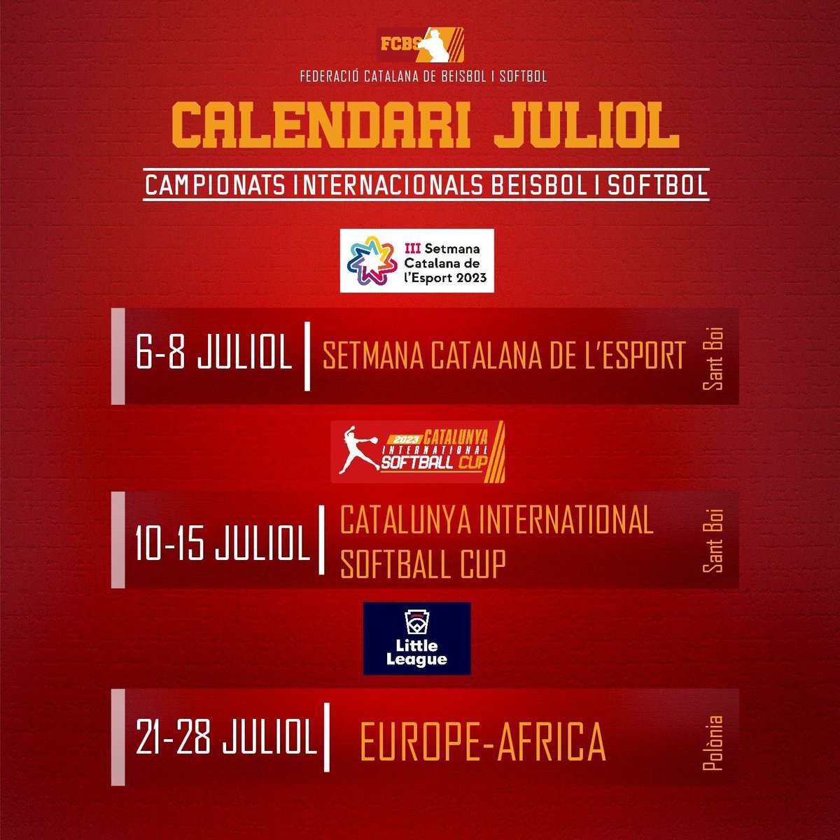 Beisbol i Softbol Catalunya ⚾️🥎 tweet media