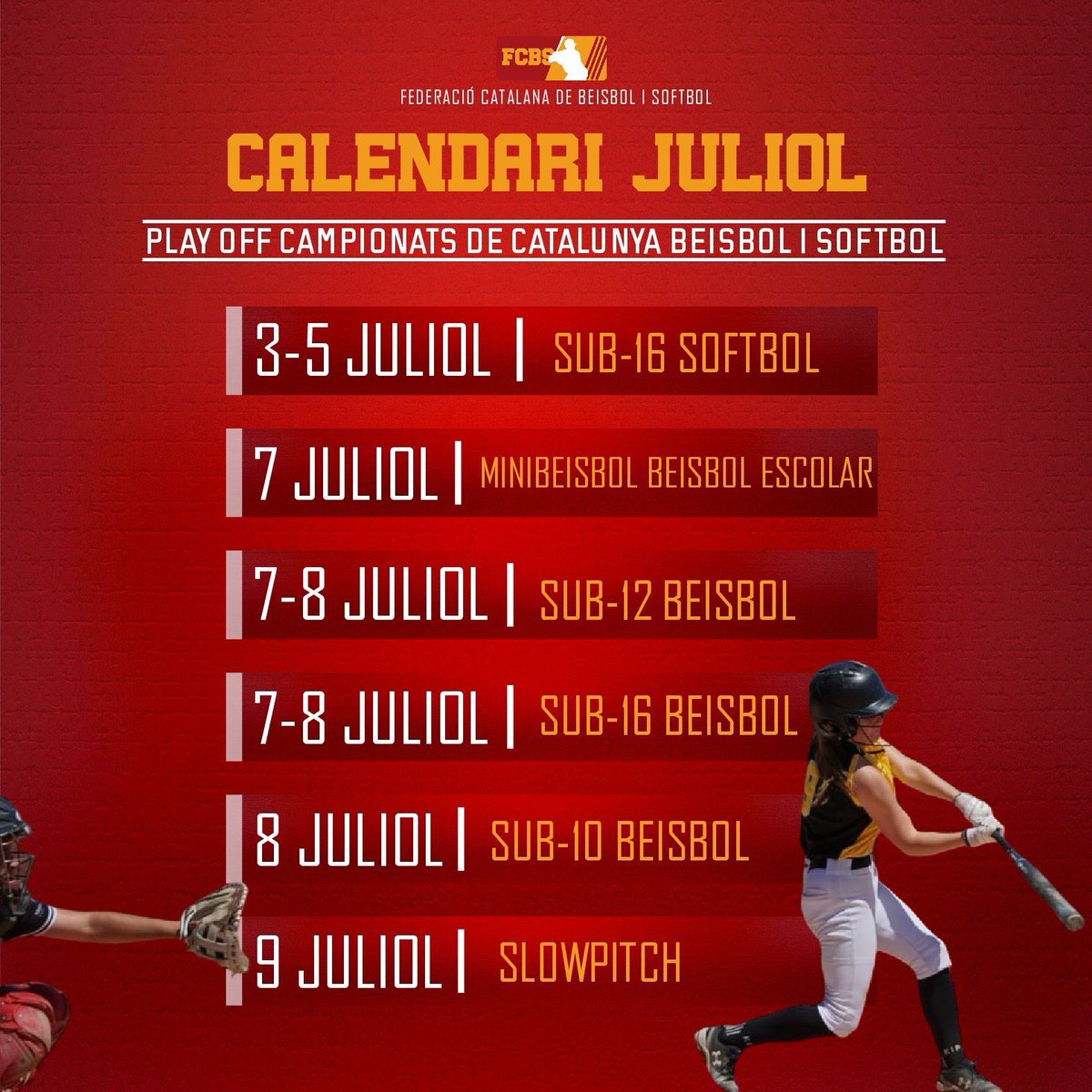 Beisbol i Softbol Catalunya ⚾️🥎 tweet media