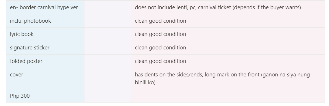 fleurycart's tweet photo. conditions of the album! can send pics and videos sa dm <3 https://t.co/x2oA5mrbQL