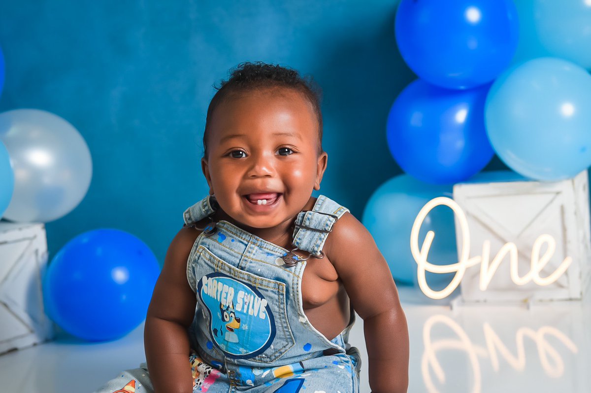 letsgolacey's tweet photo. Happy 1st Birthday to my handsome ass little boy! 💙🥳  I’ll never stop loving you! 🫶🏽 https://t.co/FjIPa2TWL0