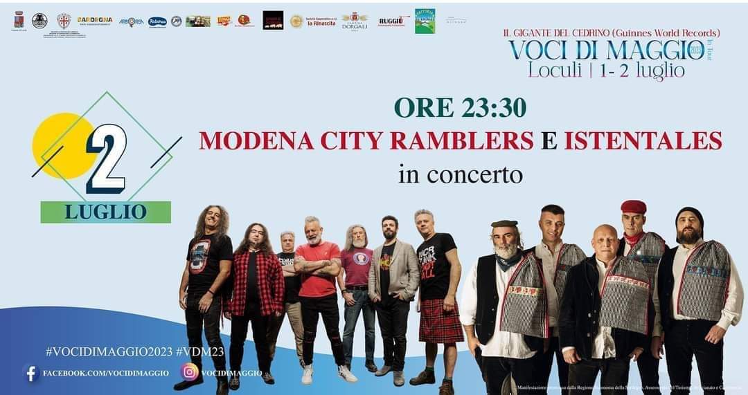 MCityRamblers's tweet photo. Eccoci di nuovo in #Sardegna, vi aspettiamo questa sera insieme agli amici Istentales a #Loculi (#Nuoro) sul palco di #VociDiMaggio !
h 21,30 #Istentales in concerto
h 22,30 MCR in concerto
h 23,30 gran finale tutti insieme https://t.co/vfDB4QsdP6