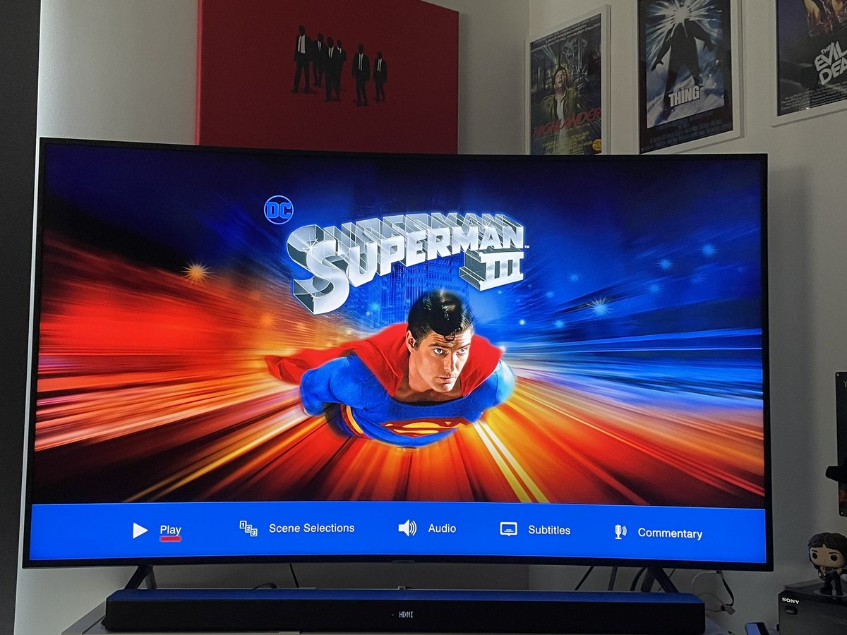 JohnDKay72's tweet image. Today’s afternoon movie. Not as good as 1 and 2, but definitely better than part 4. 🎬🎞️🍿#superman3 #nowwatching