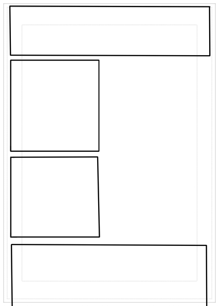 SAI、枠線をきっちり描くだけでもしんどいな!
なのでガタガタ枠線だけど初めての枠線は楽しいです! 