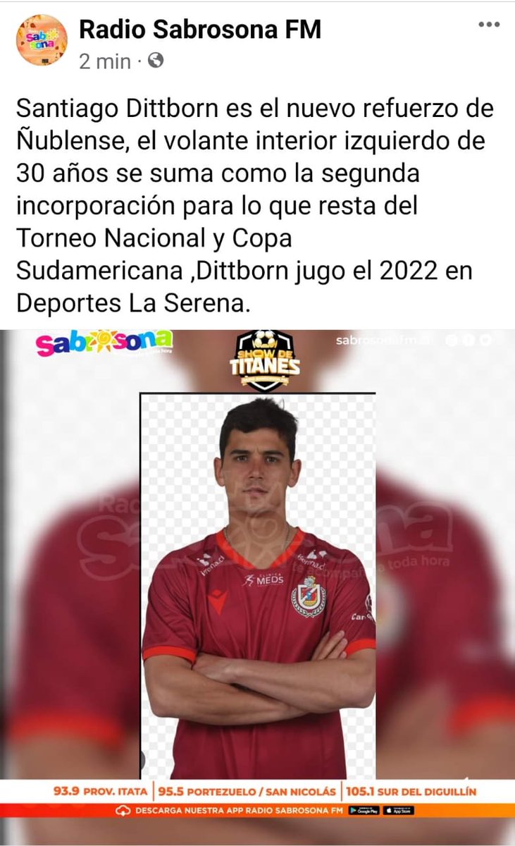 Cricribarria's tweet photo. Llega dittborn y en las próximas hora  llegaría un atacante Argentino https://t.co/u0rTXgqqs9