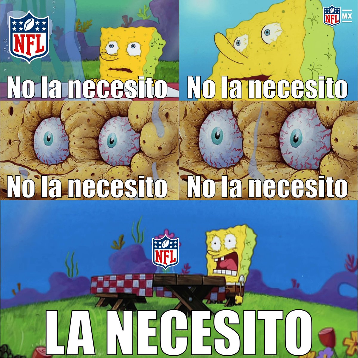 nflmx's tweet photo. ¿A quién queremos engañar? Los domingos sin NFL no son lo mismo 😭💔🏈

#NFLMX https://t.co/1HqNEVRLjw