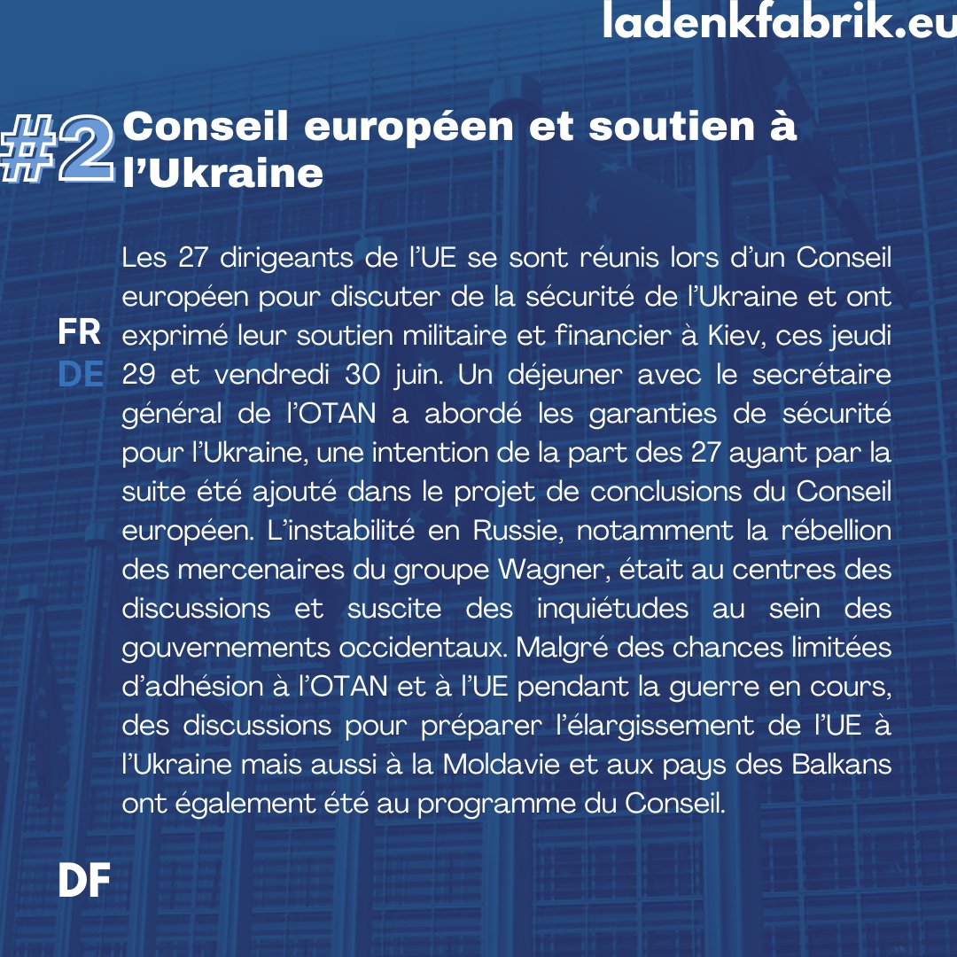 ladenkfabrik's tweet photo. 🇪🇺 Une semaine, trois actus européennes. Le dimanche c’est #DimanchEU. Par Adrien Becker https://t.co/iEydy2pAqH