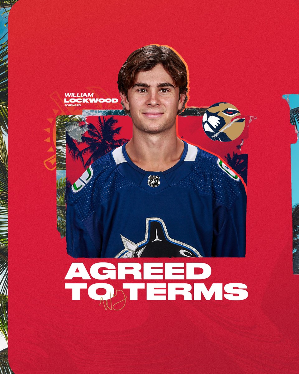 FlaPanthers's tweet photo. Lock it in ☑️

We’ve agreed to terms with forward William Lockwood on a two-year, two-way contract.

📝 » https://t.co/YBftu38Q8H https://t.co/V2kBLwXWD7