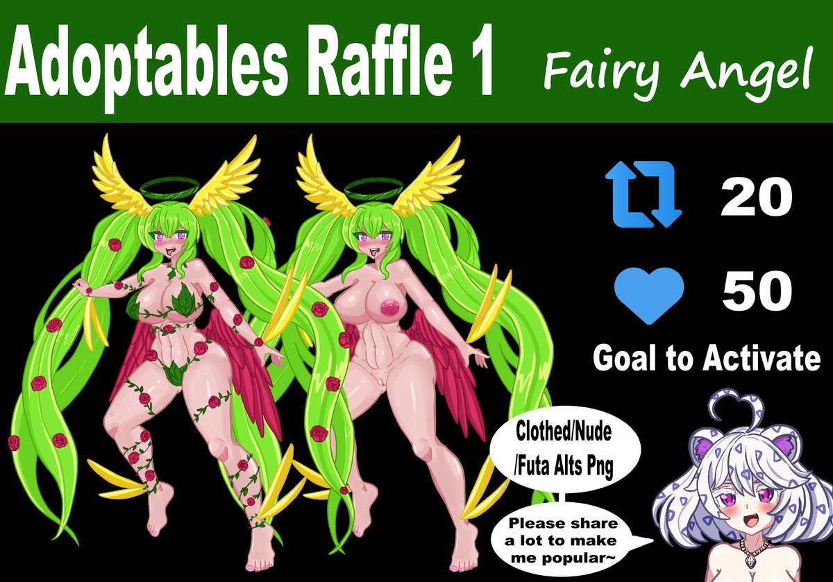 IcynaTOP's tweet photo. Hello tribal friends , how are you doing? 

I am making a special adoptable raffle, the Fairy Angel =D

please like and retweet to reach lots of people x3 

After reaching the raffle goal, I will give more updates about the winner day ^^

#adoptableart #nsfwadoptableart https://t.co/VGrR7Jm17W