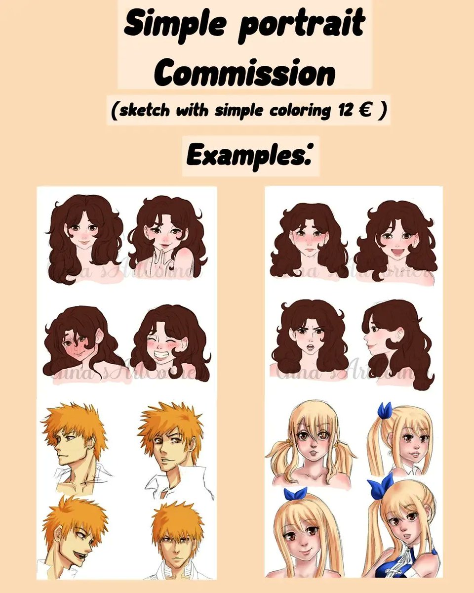 ginasartcorner's tweet photo. New commission sheets, two more photos probably in the comments, since Twitter only allows 4 pictures to be posted. If you have any question, feel free to write me. Sharing would be amazing!

#commission #opencommission #art #artist https://t.co/8sW6wBXmts