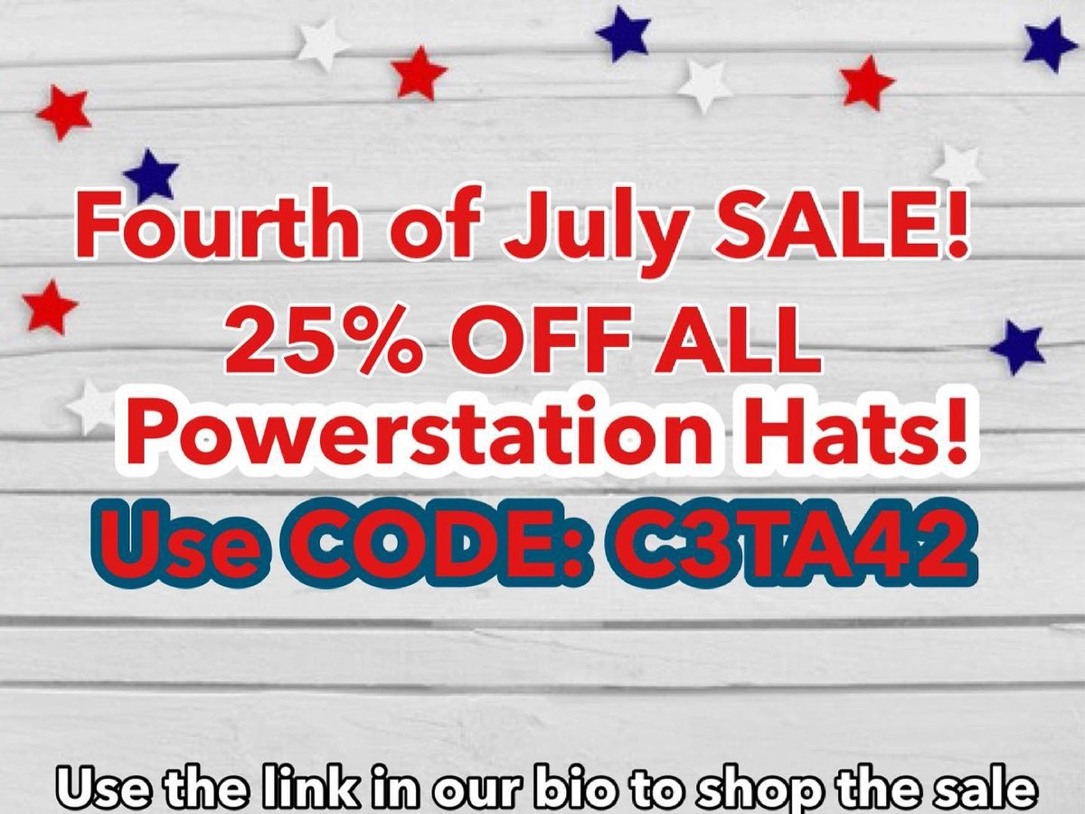 powerstation434's tweet photo. 4th of July SALE! Go to https://t.co/XIh1tIlVdn 

Sale only valid through our website. https://t.co/0AwpDWhXeH