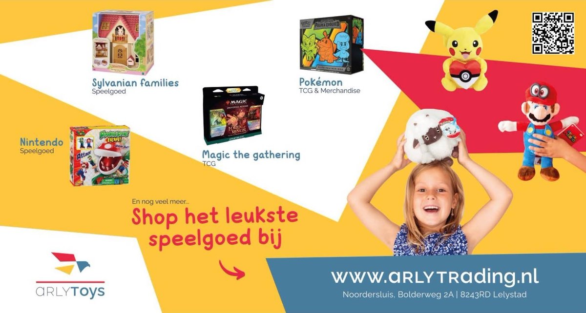 ArlyToys's tweet photo. Pokemon TCG koop je in Lelystad voordelig bij ArlyToys TCG. Wij hebben een uitgebreid assortiment Pokemon artikelen en hebben vrijwel wekelijks nieuwe voorraad. Kijk en bestel online, of kom langs in onze winkel in Lelystad.

ArlyToys TCG
Bolderweg 2a
8243RD Lelystad https://t.co/MYYxfQ9wYR