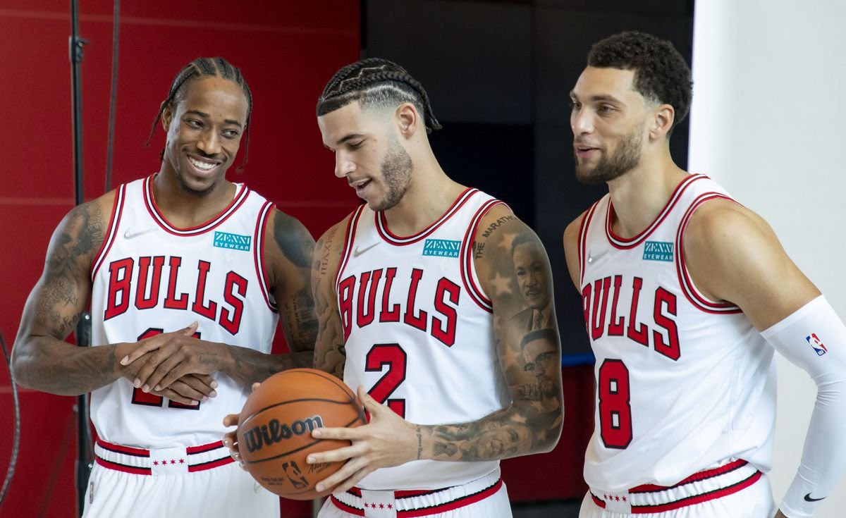 Man, these three were toughhh. The Bulls were 27-13 and sitting in first place in the East when Lonzo went down for the season in Jan. ‘22