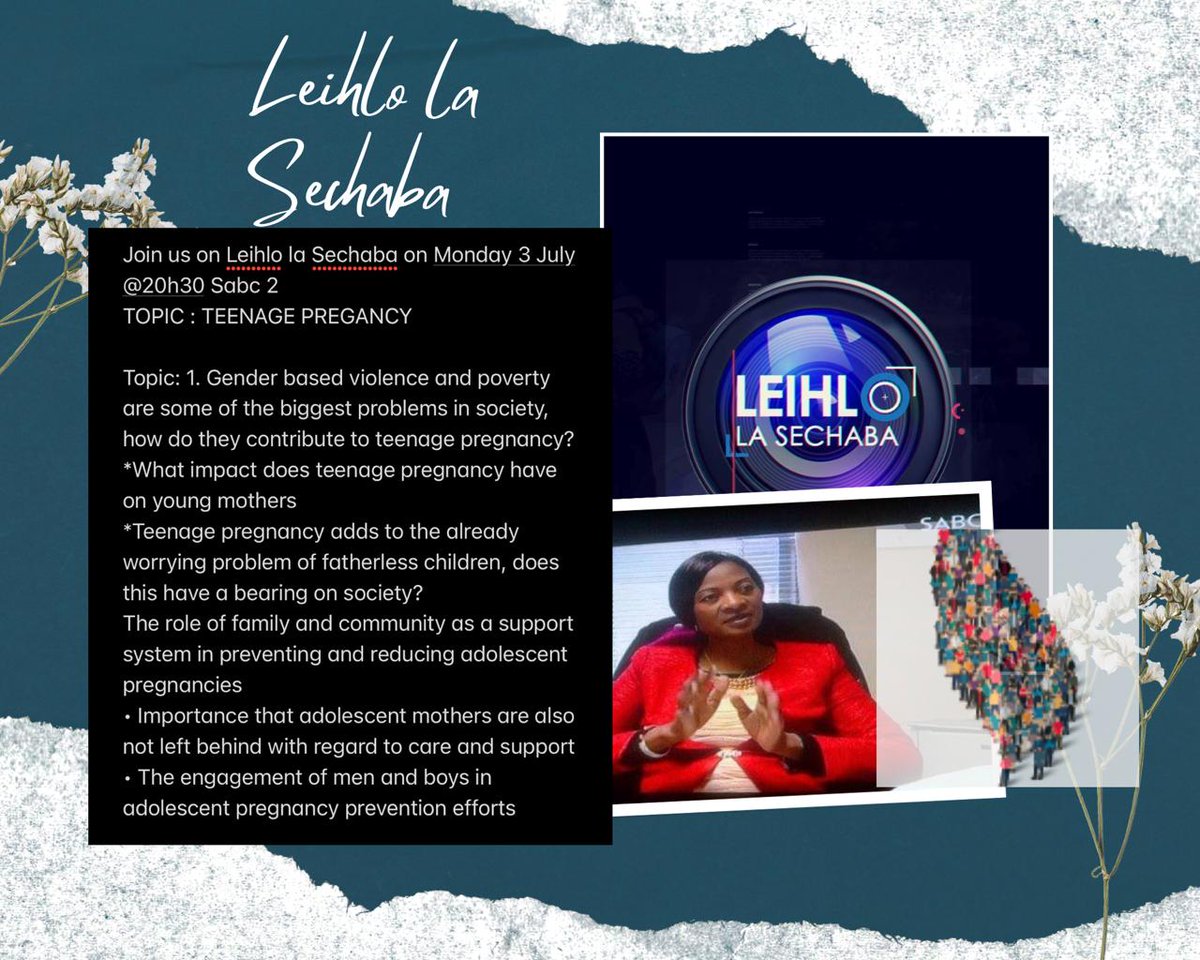 Lesedi La Setjhaba Family and Community Centre (@lesediand) on Twitter photo High rate of teenage pregnancy is a worrying factor in South Africa. Watch Leihlo La Sechaba as Lesedi La Setjhaba Director contributes to the solutions. <a href="/MutaleVep/">Mutale VEP</a> <a href="/gchallenges/">Grand Challenges Canada</a> <a href="/GenderLinks/">Gender Links</a> <a href="/clowemorna/">Colleen Lowe Morna</a> <a href="/la_basadi/">Lethabo La Basadi and Community Haven NPO</a> <a href="/MTFoundation2/">MT Foundation</a> <a href="/LetUsGrow1/">Let Us Grow</a> <a href="/WVLSouthAfrica/">Women's Voice & Leadership</a> High rate of teenage pregnancy is a worrying factor in South Africa. Watch Leihlo La Sechaba as Lesedi La Setjhaba Director contributes to the solutions. <a href="/MutaleVep/">Mutale VEP</a> <a href="/gchallenges/">Grand Challenges Canada</a> <a href="/GenderLinks/">Gender Links</a> <a href="/clowemorna/">Colleen Lowe Morna</a> <a href="/la_basadi/">Lethabo La Basadi and Community Haven NPO</a> <a href="/MTFoundation2/">MT Foundation</a> <a href="/LetUsGrow1/">Let Us Grow</a> <a href="/WVLSouthAfrica/">Women's Voice & Leadership</a>
