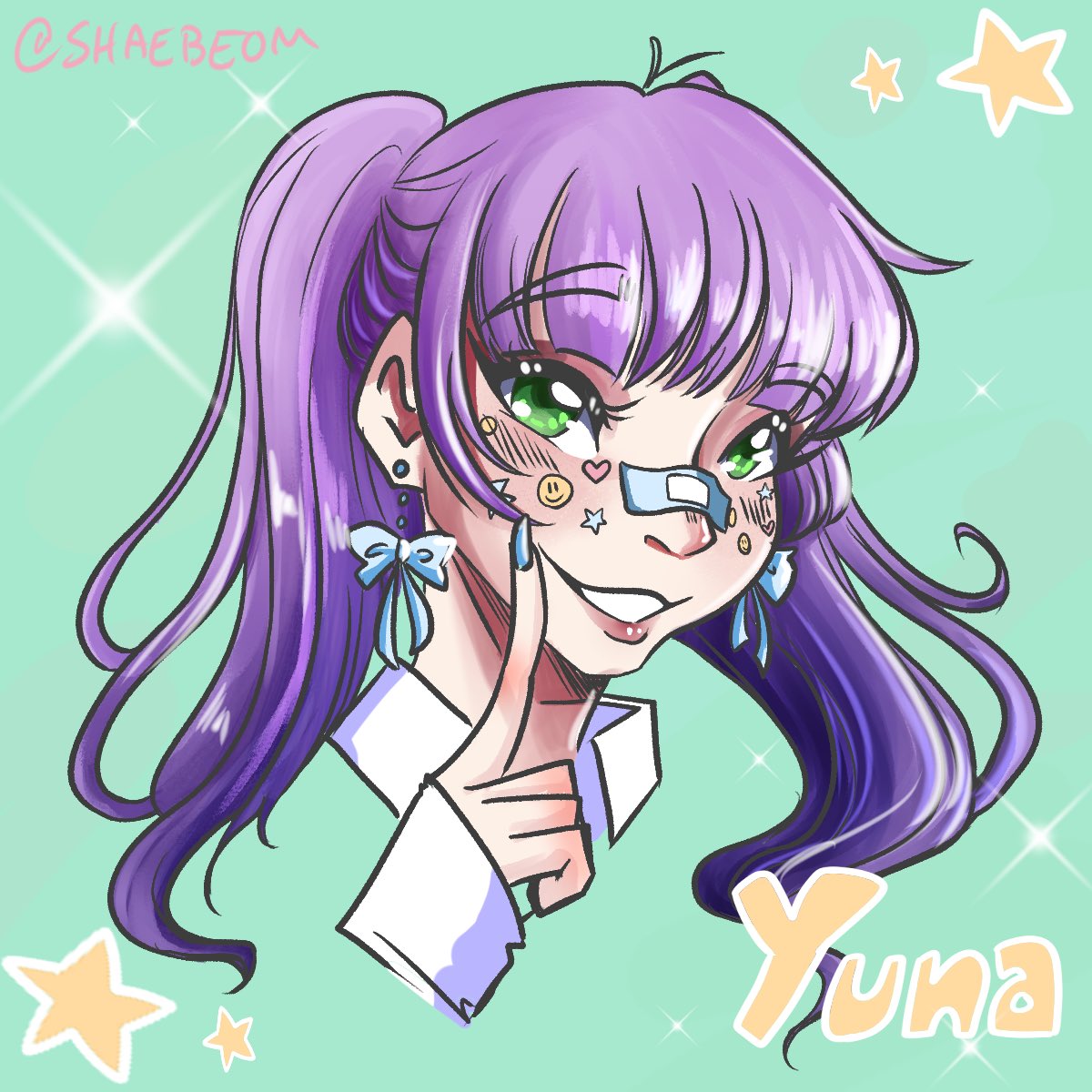 Shaebeom's tweet photo. Art fight attack 2! Yuna for @QuantumConcept_ https://t.co/T0ipKCCWzl
