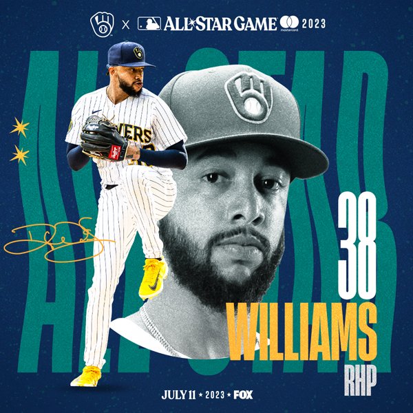 Milwaukee Brewers on X: It's about time! Devin Williams is officially  heading to the MLB All-Star Game. Congrats, @DTrainn_23! #ThisIsMyCrew   / X