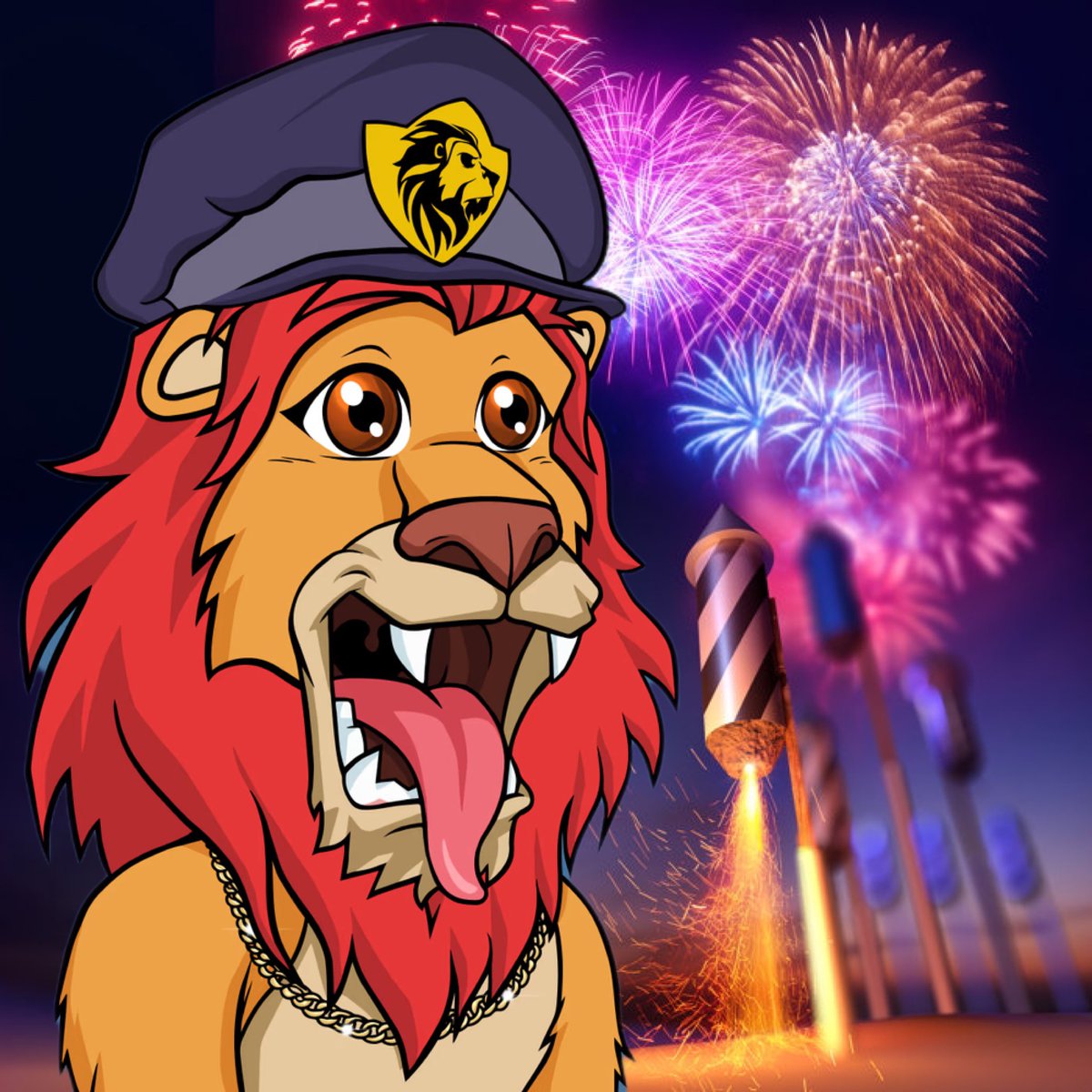 Happy #4thofJulyWeekend 💥 to the entire @LazyLionsNFT pride! 🦁 Stay safe & enjoy time with family & friends. 🇺🇸