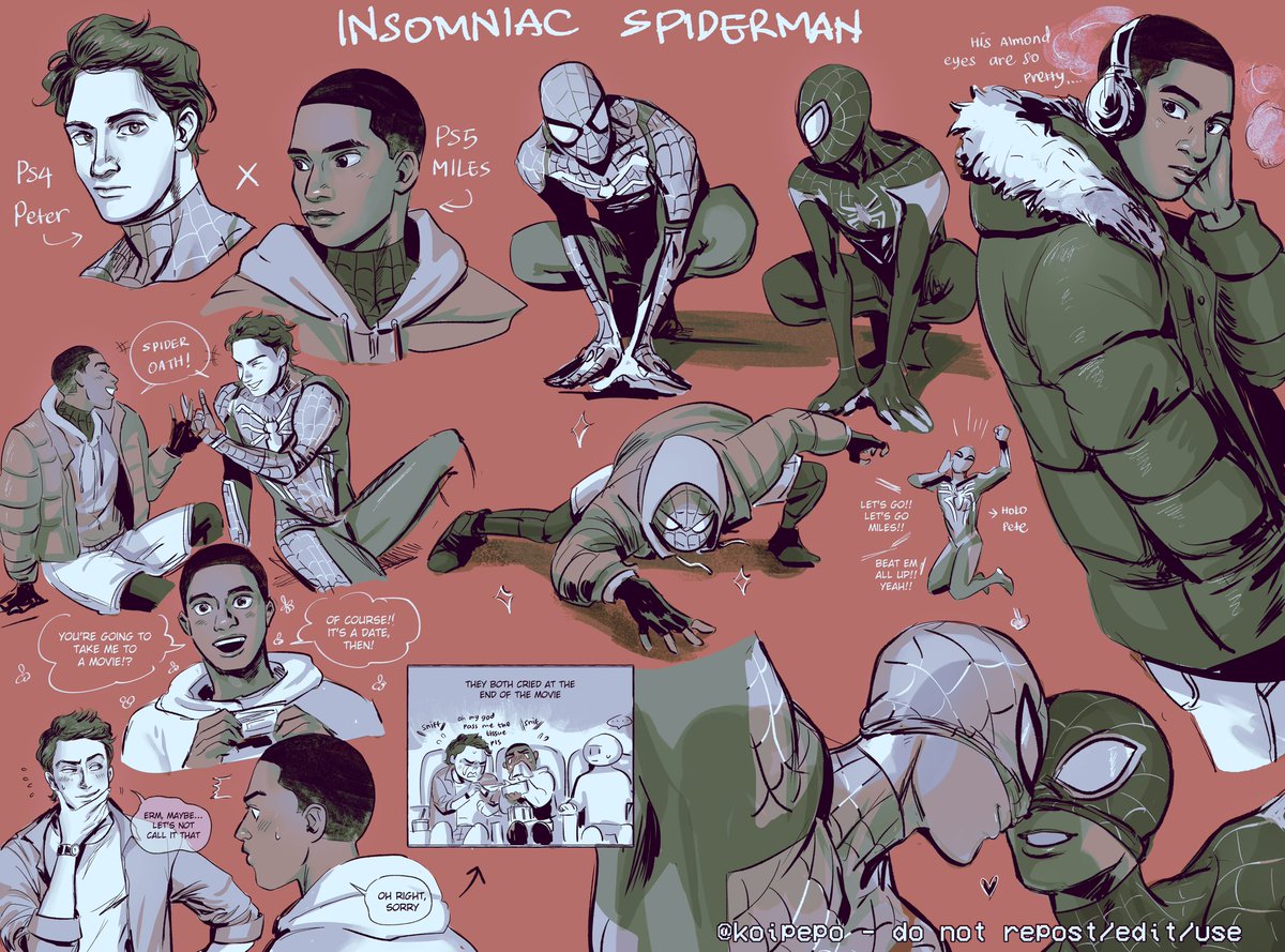 koipepo's tweet photo. ins0mniac spiderman games gave me so much feeling for these two.. please both of you 🕸️🌻 stay alive! #petermiles https://t.co/iSjJnEMMgG