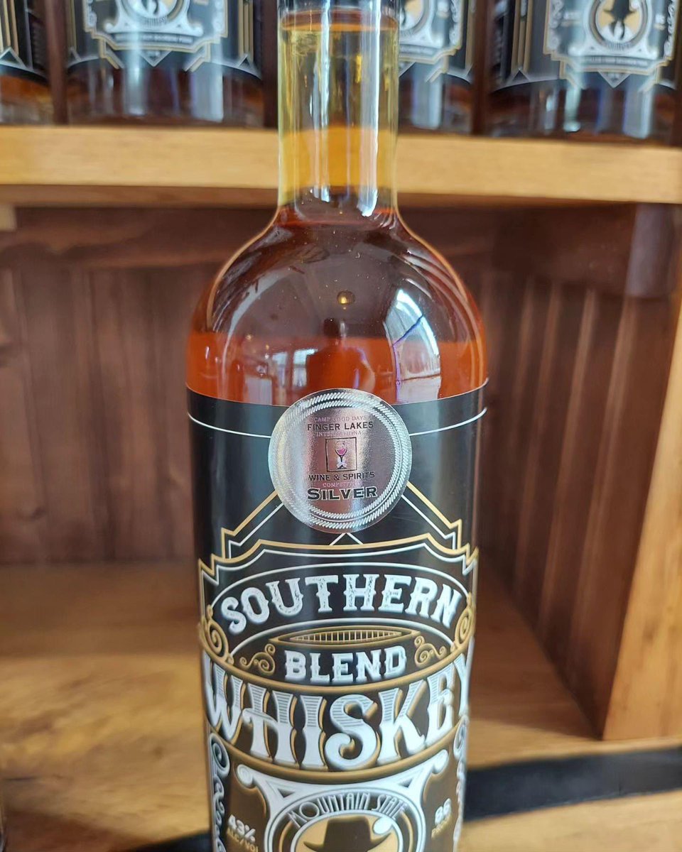 StateDistillery's tweet image. Our Southern Blend Whiskey has been awarded the Silver Medal at the 2023 Finger Lakes International Spirits Competition. It just keeps getting better!  #DrinkWV #WV #whisky #CharlestonWV 🥃