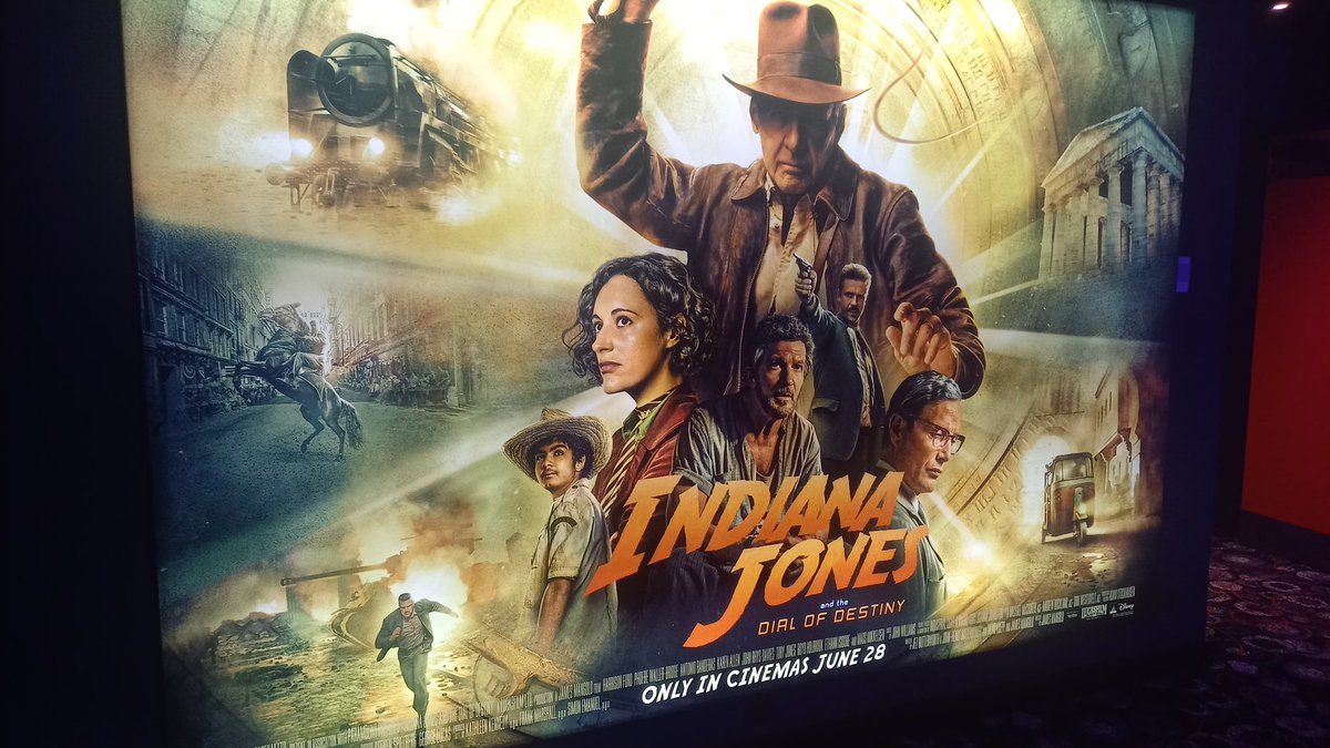 Watched Indiana Jones And The Dial Of Destiny this evening. I enjoyed it a lot but definitely preferred the previous Crystal Skull film. Something felt a bit off, even though everything you'd want from an Indy movie is in there.