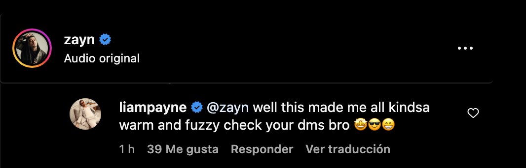 Liam Payne has replied to Zayn’s comment!