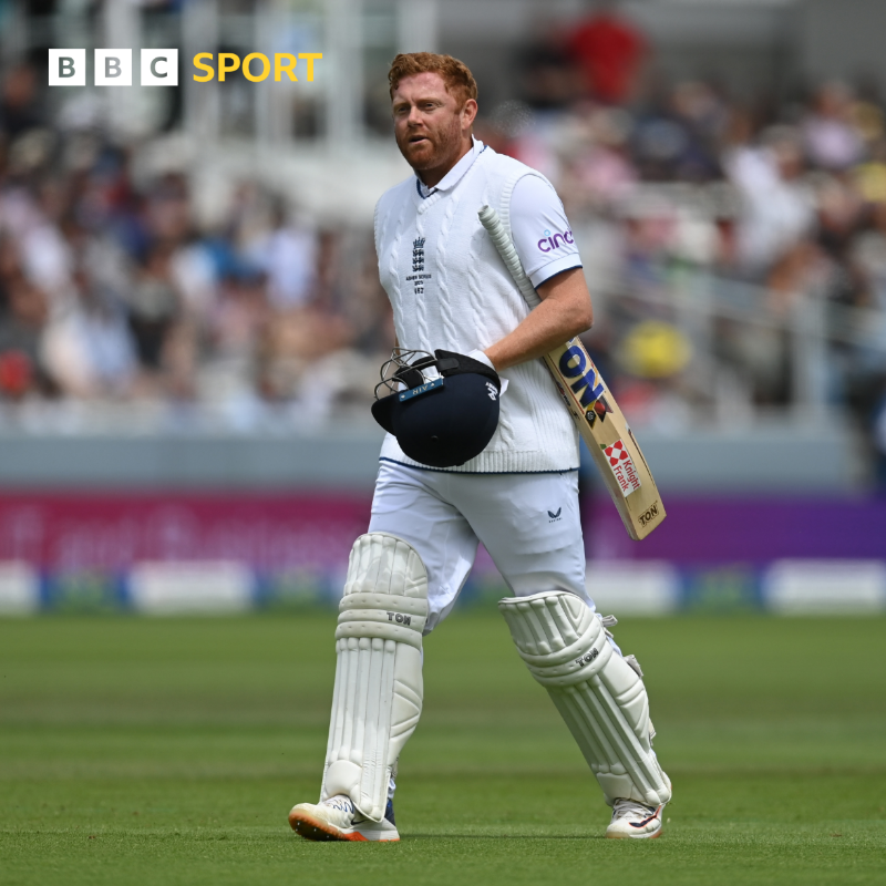 bbctms's tweet photo. It was a highly contentious moment in the Test match 😲

Pat Cummins should have warned Jonny Bairstow before his controversial dismissal, writes Jonathan Agnew ✍

#BBCCricket