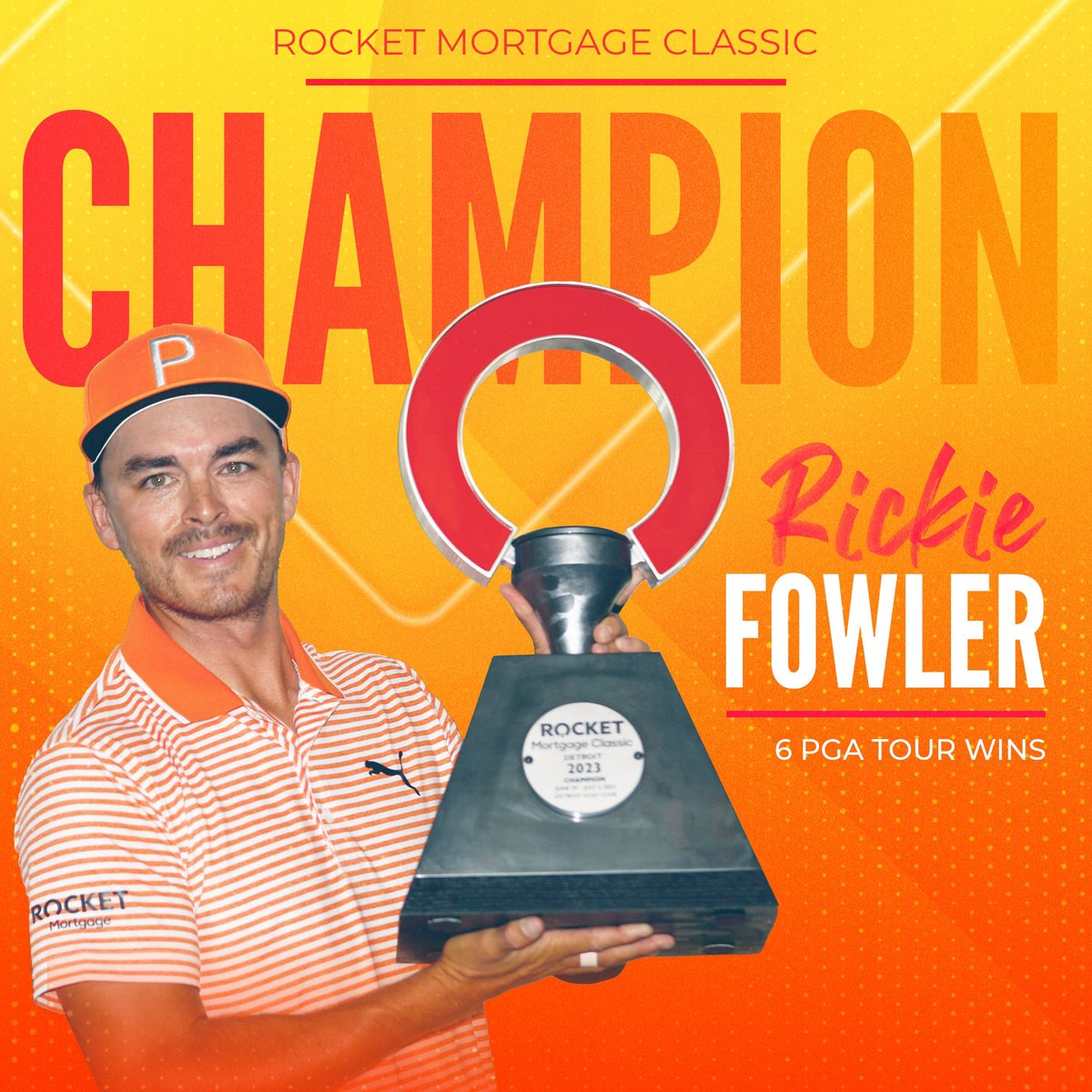 TGL's tweet photo. Another win for #TeamTGL!  Congratulations to @RickieFowler on his sixth @PGATOUR 🏆 at the @RocketClassic 🚀 https://t.co/Ax6P1md5b4