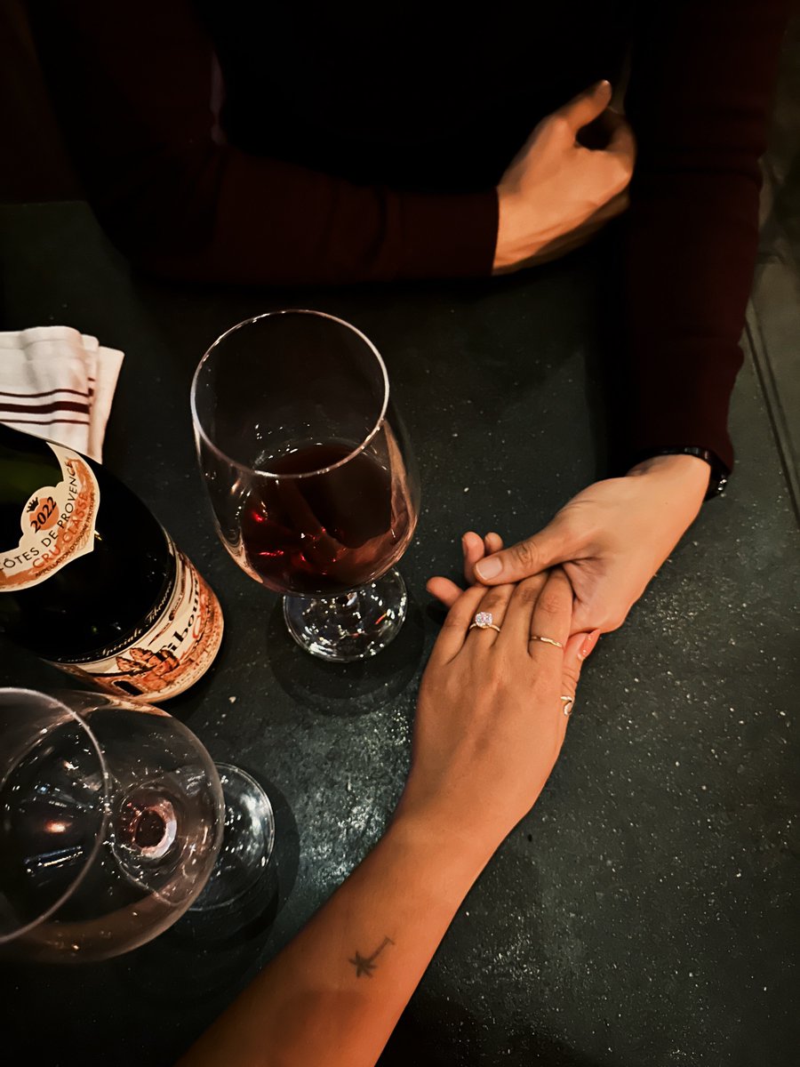 thekristle's tweet photo. yes i cried 💍🍾 https://t.co/eeZqKL5LFX