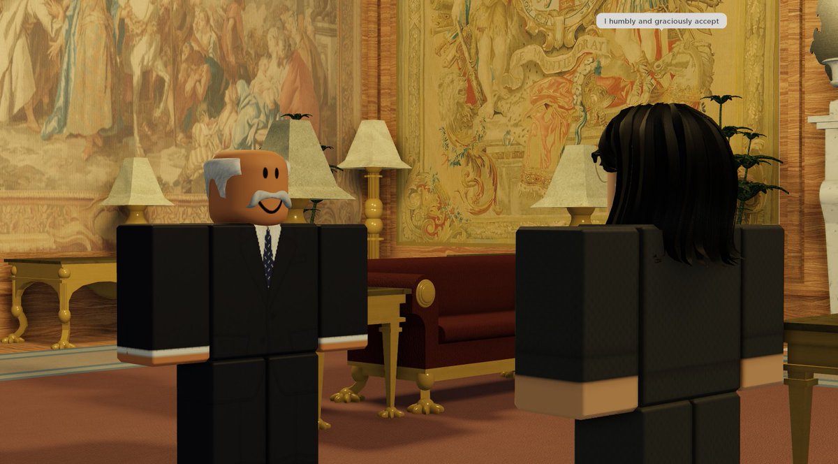 The King recevied Reba Astor at Windsor Castle Today.

His Majesty asked her to form a new Administration. Ms. Astor accepted His Majesty's offer and was appointed Prime Minister and First Lord of the Treasury.