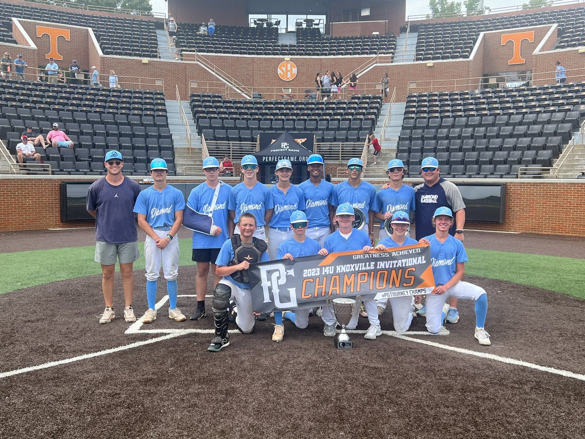 diamondheelsbb's tweet photo. 2023 @PerfectGameUSA Knoxville Invitational Champions: 

Diamond Heels Carolina Blue 🏆🏆🏆

Super proud of these guys for how they competed this weekend going 6-0 and protecting their home city ‼️‼️

Fun going to battle with this group every weekend 💙💙💙💙 https://t.co/syt03dAqfT