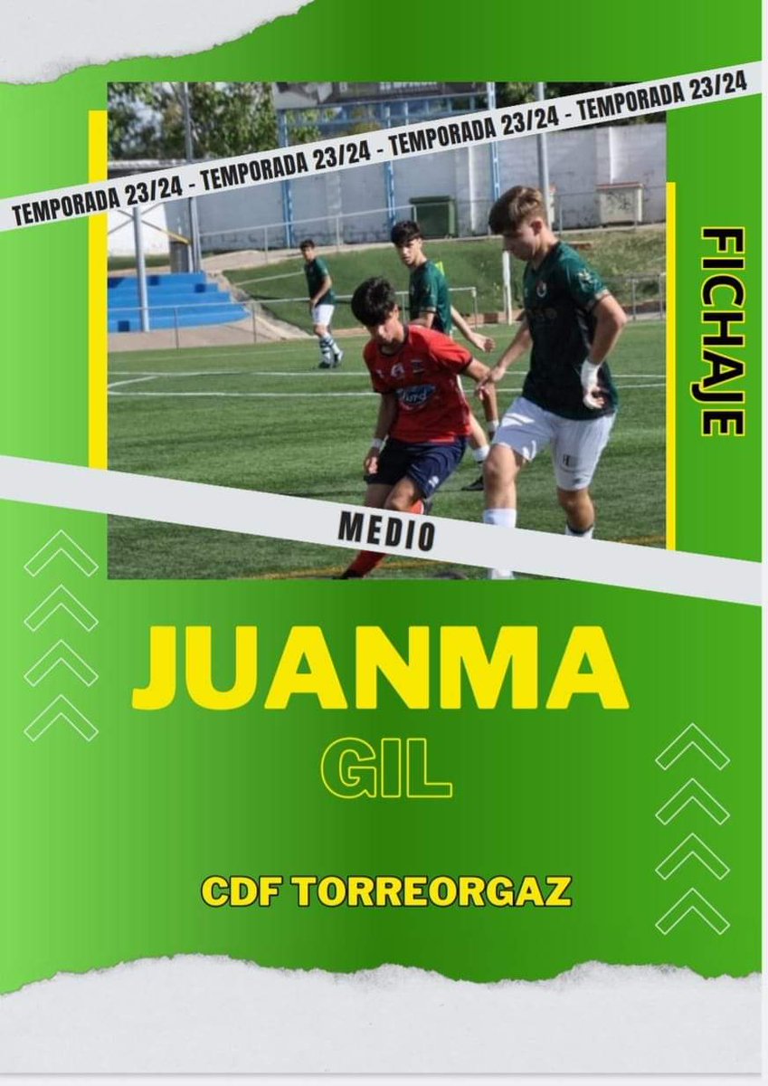 TorreorgazCdf's tweet photo. ⚠️⚠️ FICHAJE ⚠️⚠️

#JuanmaGil2024
Tercer fichaje de la temporada, jugador joven con gran proyección y mucho talento, centrocampista con sangre fria y calidad superior a su edad
Viene despues de cerrar una gran etapa en el Juvenil Nacional del Cacereño.
Bienvenido a tu nueva Casa! https://t.co/nHZfOi7NVm