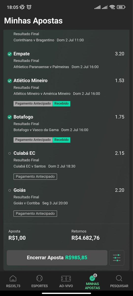 vgmonteiro1's tweet photo. @JmvTips Cash ou deixa? Kkkk https://t.co/aFaRS7v3SH