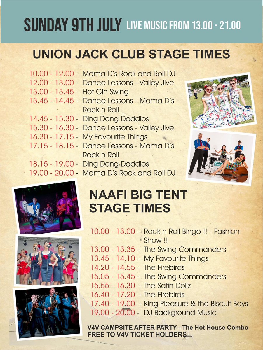 **NEXT SUNDAY**
Excited to be back <a href="/V4VCardiff/">Vintage For Victory 2026</a> 🏴󠁧󠁢󠁷󠁬󠁳󠁿
Such a fun &amp; friendly #festival with a fabulous line up 🙌

vintageforvictory.co.uk

 #v4vcardiff #vintageforvictory #cardiff #wales #vintageevent #sundayfunday #festival #livemusic #summer #summerfun #dancing #shopping