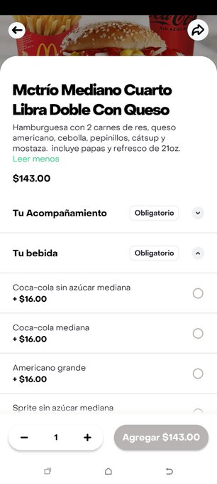 Alguien me puede explicar por que @McDonaldsMexico dice que te incluye el refresco y a la hora de seleccionar<a class="tags" target="_blank" title="On Twitter" href="/?out=eyJ0eXAiOiJKV1QiLCJhbGciOiJIUzUxMiJ9.eyJpYXQiOjE3MjUyOTIxNjYsImlzcyI6InR3cG9ybnN0YXJzLmNvbSIsIm5iZiI6MTcyNTI5MjE2NiwiZXhwIjoxNzU2ODI4MTY2LCJyZWRpcmVjdF91cmwiOiJodHRwczovL3R3aXR0ZXIuY29tL01jRG9uYWxkc01leGljbyJ9.POKkx2fBo3dlmHay8lt1xtrOPUDlj1_oZZjzxP5p4SBxzEEJEnT8VGV7iAcZHHzq9pKOaf59h5mz3BFxT6tnBQ">@McDonaldsMexico</a><a href="/tag/futbol"class="tags"><span>#futbol</span></a><a href="/tag/apuestas"class="tags"><span>#apuestas</span></a>