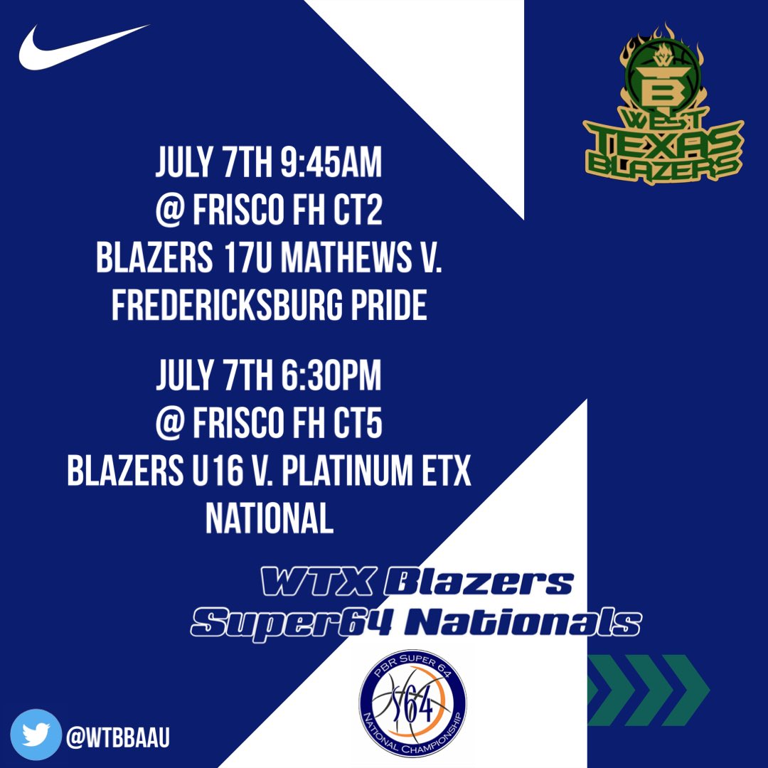 wtbbAAU's tweet photo. Coaches who’ll be at the Super64 this weekend, stop by our courts Friday! We have intriguing prospects for ALL levels on our 17U team, we have some bright young talent coming up on the U16 team, come get you a #BlazerGirl, they get it!! #WTBB https://t.co/OZZ93DOR8u