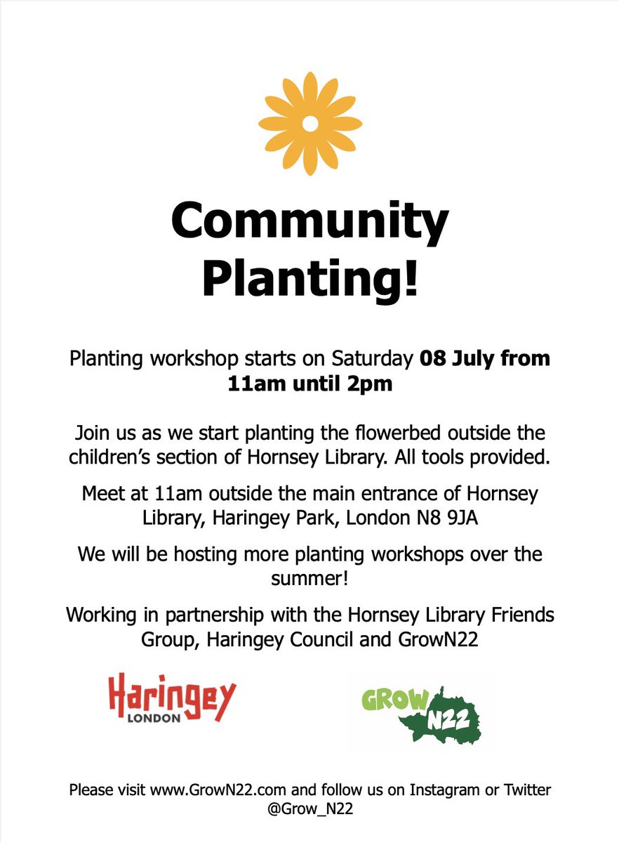 The second phase of community planting at Hornsey Library kick starts on Saturday 🌱🌿💦 #NationalParkCity #LibraryGarden