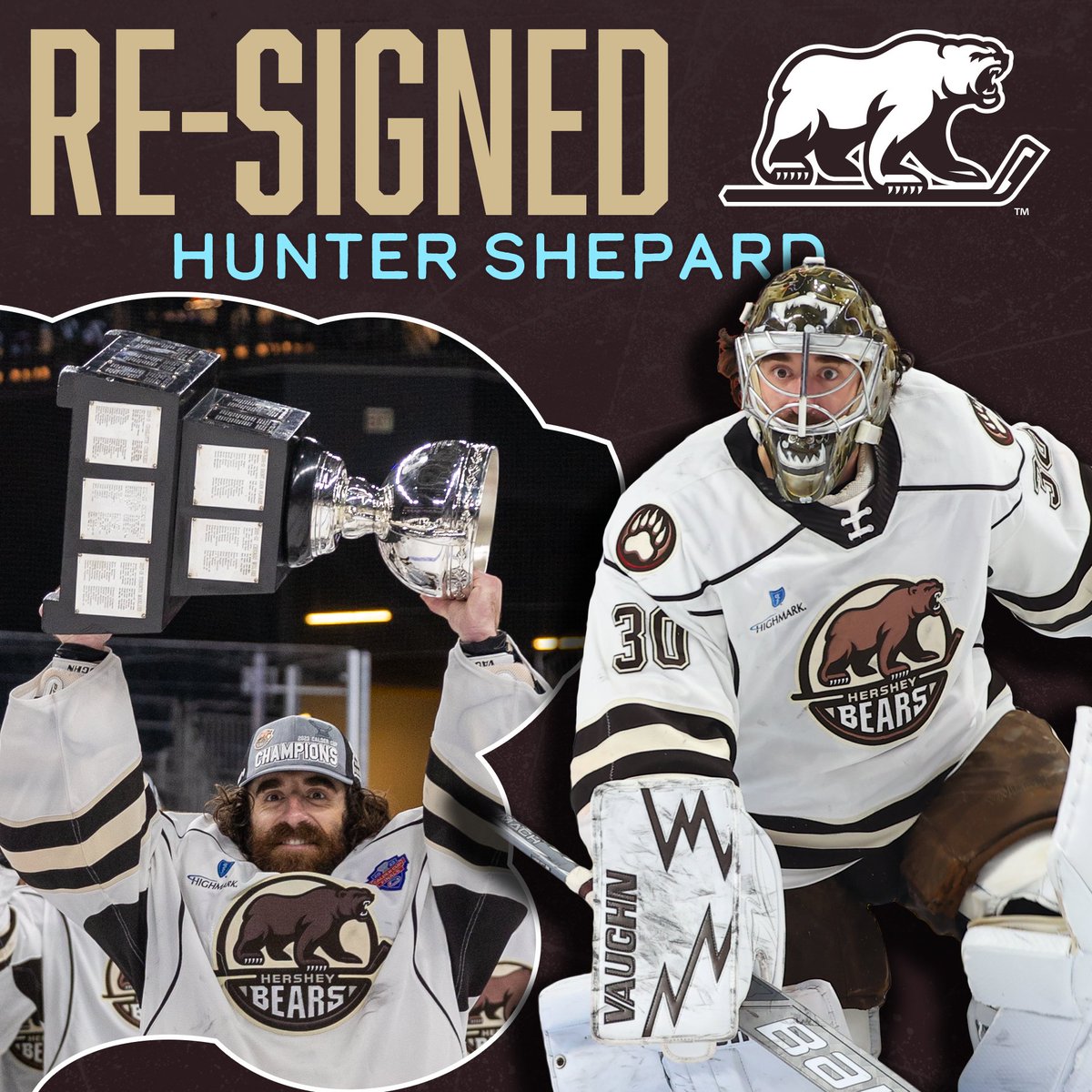 TheHersheyBears's tweet photo. HERE TO RUN IT BACK. The Washington Capitals announce the re-signings of Dylan McIlrath and Hunter Shepard to two-year, two-way contracts for the 2023-24 and 2024-25 seasons. https://t.co/xneYQB5s6u