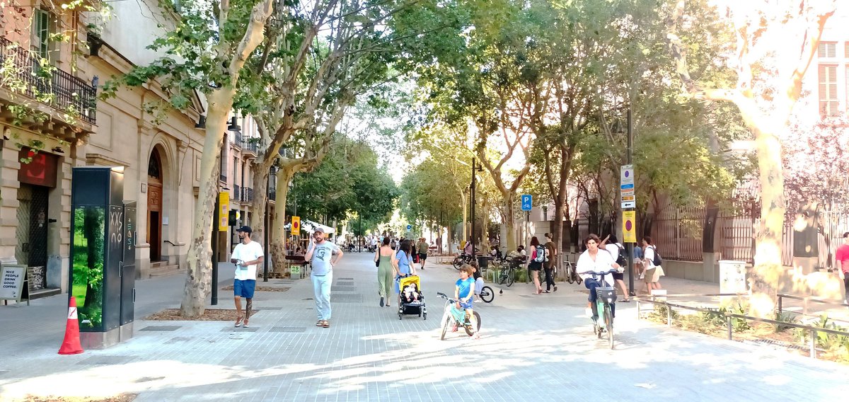 Flipando estoy. Pero qué es esta maravilla?!?! . He parado unas horas en Barcelona y me encuentro con esto. Hay cambios que sí merecen la pena. #urbanexperience #cityexperience #barcelonaexperience #urbandesign #urbanplanning #citiesforpeople #accessiblecities #barcelona