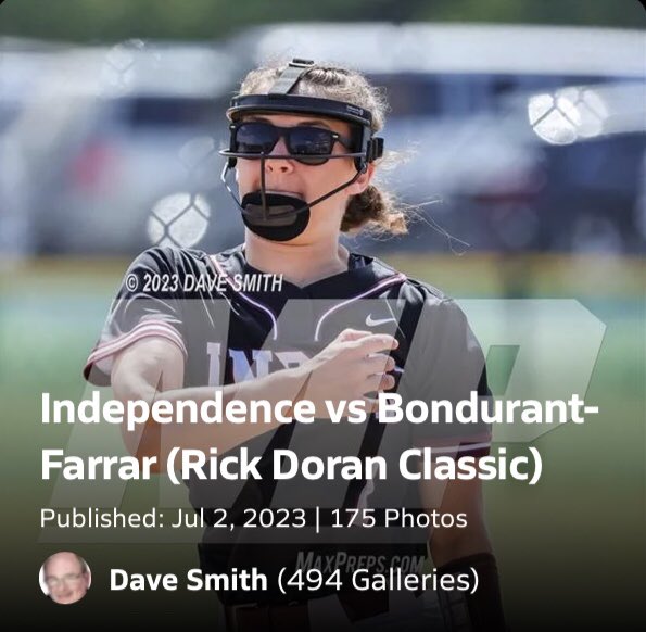 The photo gallery for the Varsity Softball game between Independence <a href="/softball_indee/">Independence Softball</a> vs Bondurant-Farrar <a href="/BF_HighSchool/">Bondurant-Farrar High School</a> is on MaXPrep.com or you can follow this link: maxpreps.com/photography/ga…  @indeeactivities <a href="/BlueJayNation/">Bondurant-Farrar Activities</a>