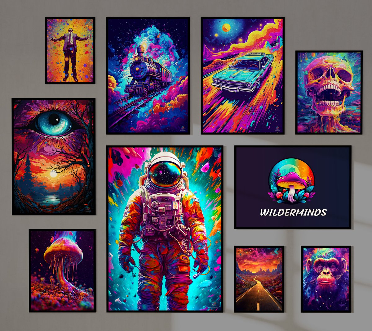You really have to have a wild mind to hang any of these posters on your wall. 🤪🎨 wilderminds.art