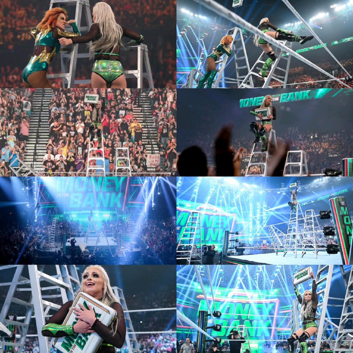 LikeableLIV's tweet photo. ON THIS SPECIAL DAY 1 YEAR AGO, LIV Morgan's wish came TRUE! 🥹😭🥇💸🖤💚✨💫
@YaOnlyLivvOnce ✨💫

#LIVMorgan #ThatNightInVegas #LIVInTheBank #MITB #OnThisDay2022 #NationalLIVMorganDay #KeepWatchingHer https://t.co/W5dmd3btpi