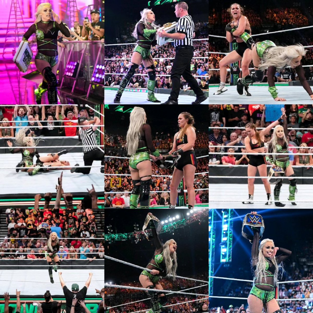 LikeableLIV's tweet photo. ON THIS SPECIAL DAY 1 YEAR AGO, LIV Morgan's wish came TRUE! 🥹😭🥇💸🖤💚✨💫
@YaOnlyLivvOnce ✨💫

#LIVMorgan #ThatNightInVegas #LIVInTheBank #MITB #OnThisDay2022 #NationalLIVMorganDay #KeepWatchingHer https://t.co/W5dmd3btpi