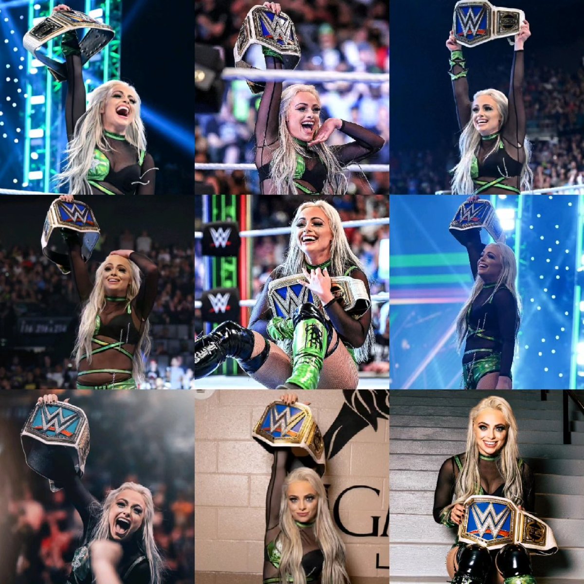 LikeableLIV's tweet photo. ON THIS SPECIAL DAY 1 YEAR AGO, LIV Morgan's wish came TRUE! 🥹😭🥇💸🖤💚✨💫
@YaOnlyLivvOnce ✨💫

#LIVMorgan #ThatNightInVegas #LIVInTheBank #MITB #OnThisDay2022 #NationalLIVMorganDay #KeepWatchingHer https://t.co/W5dmd3btpi