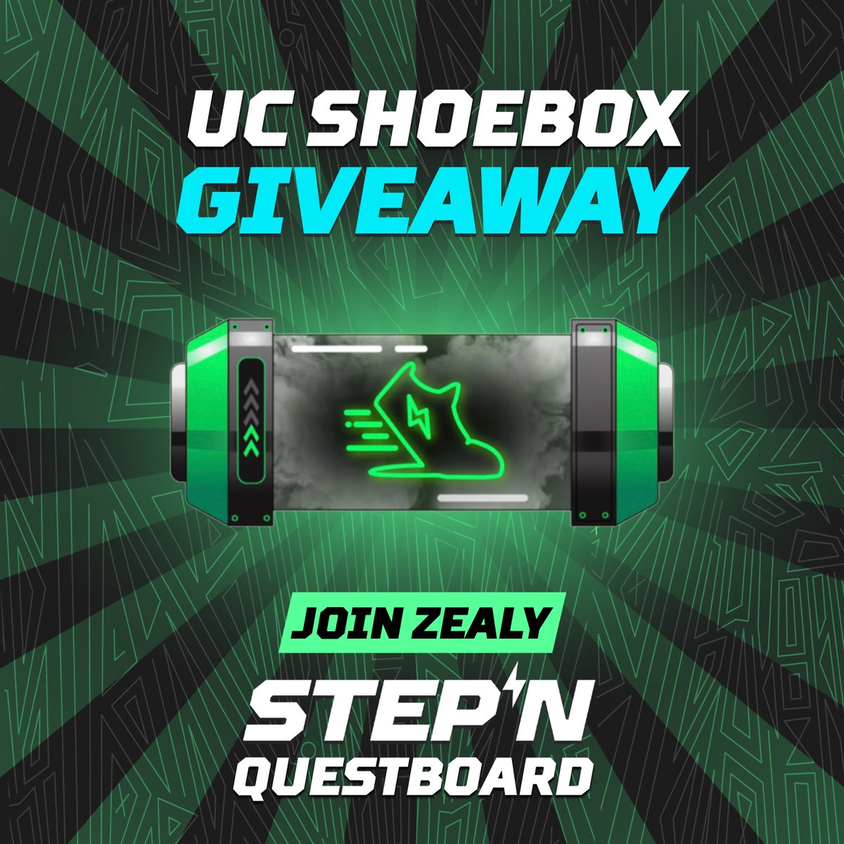 ✨Our dear #STEPNers ✨

⚡️Tomorrow we will give away 1 UC Shoebox.
Those who participate in #STEPN Questboard participate in the give away and completed all the tasks for this lottery. 

👀 Follow the news and this tweet.

Don’t forget to subscribe to
<a href="/Stepnofficial/">STEPN GO</a> 
And follow