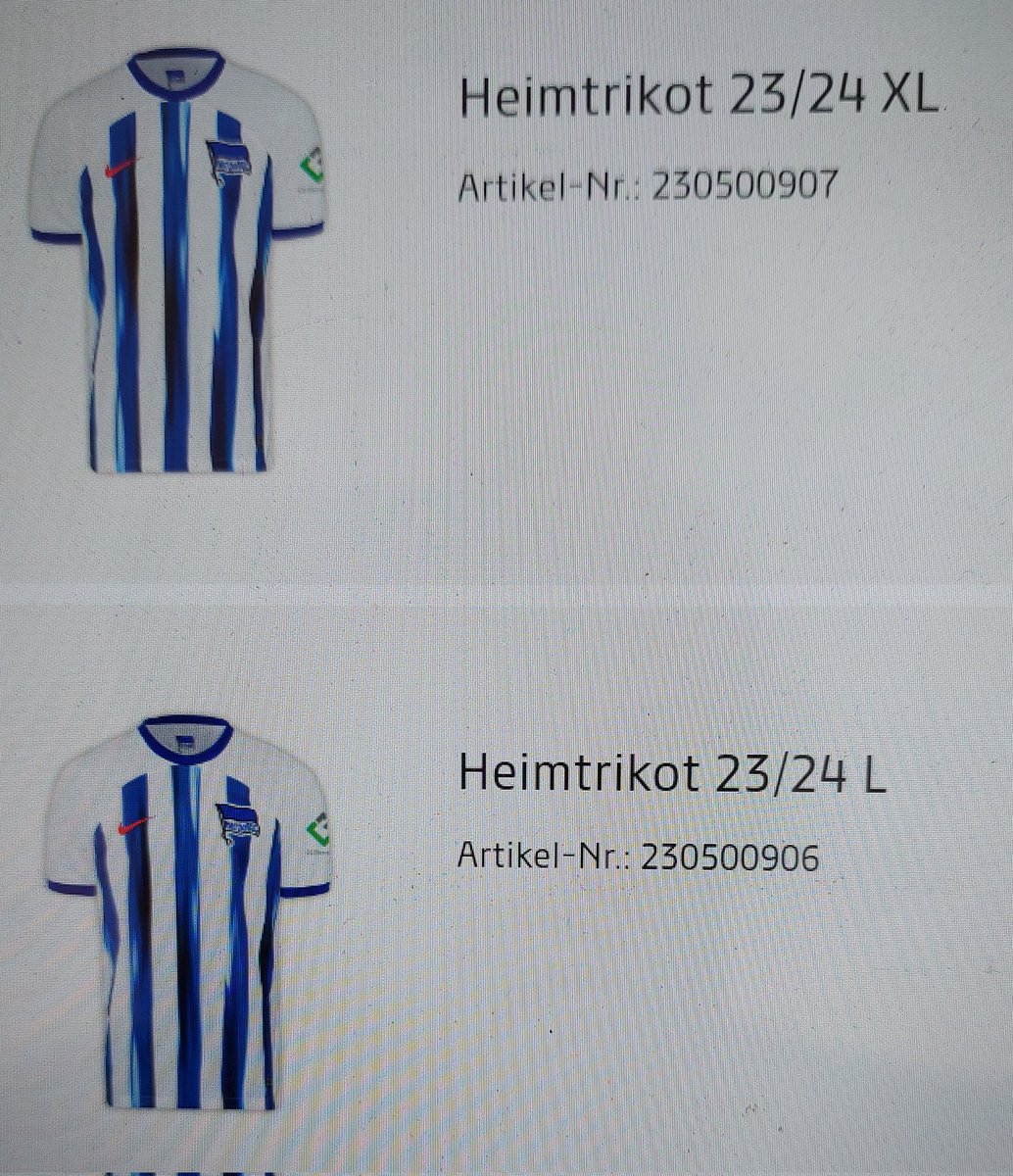 HerthabscP's tweet photo. Na gut, wir sind dabei #OhneSponsor 2 Trikots bestellt ✌️
#HaHoHe #HerthaBSC
#BSCWirSindDa @GemeinsamHertha https://t.co/zjB7uYD9Ad