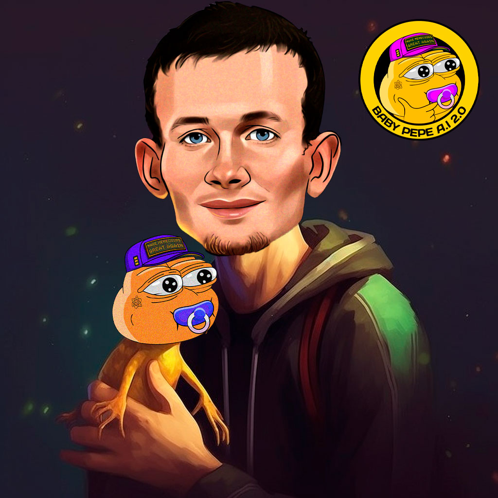 💫👶✨ When BabyPepeAI captures the imagination of Vitalik Buterin: A union of visionary minds! 🚀🔥 #MemeRevolution #BabyPepeAI2 #Binance #BSC #Pepe2 #CryptoCommunity #Memecoin #WallStreetBets #Pinksale #Fairlaunch #Crypto #Cryptocurrency #memecoins