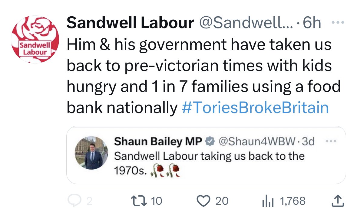 save_brandhall_'s tweet photo. Irony abounds as @SandwellLabour try to divert attention from their continued ineptitude....oh....and their willingness to poison young children https://t.co/dXgiSeIApo