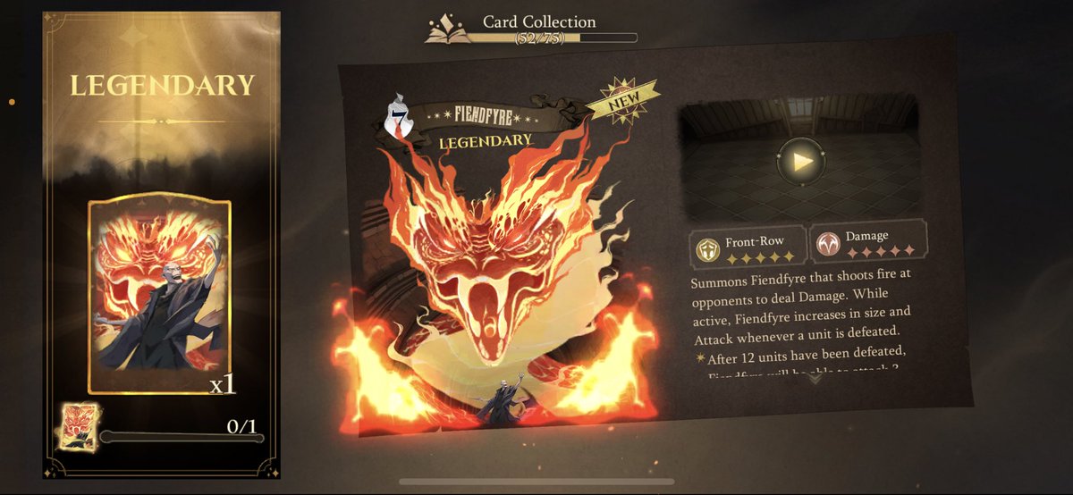 การ์ดคำสาป การ์ดศาสตร์มืด คืออยากจะทราบว่าดิฉันยังเป็นกริฟฟินดอร์อยู่มั้ย