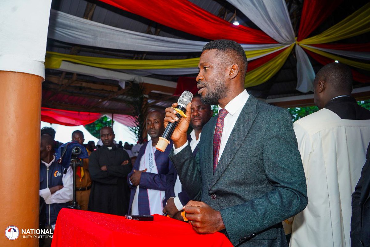HEBobiwine's tweet photo. Today, I joined thousands of believers to participate in the annual pilgrimage at Birinzi in Masaka District. This is the birthplace of St Charles Lwanga, one of Uganda's most prominent Martyrs. https://t.co/i6Dq2sjrGo
