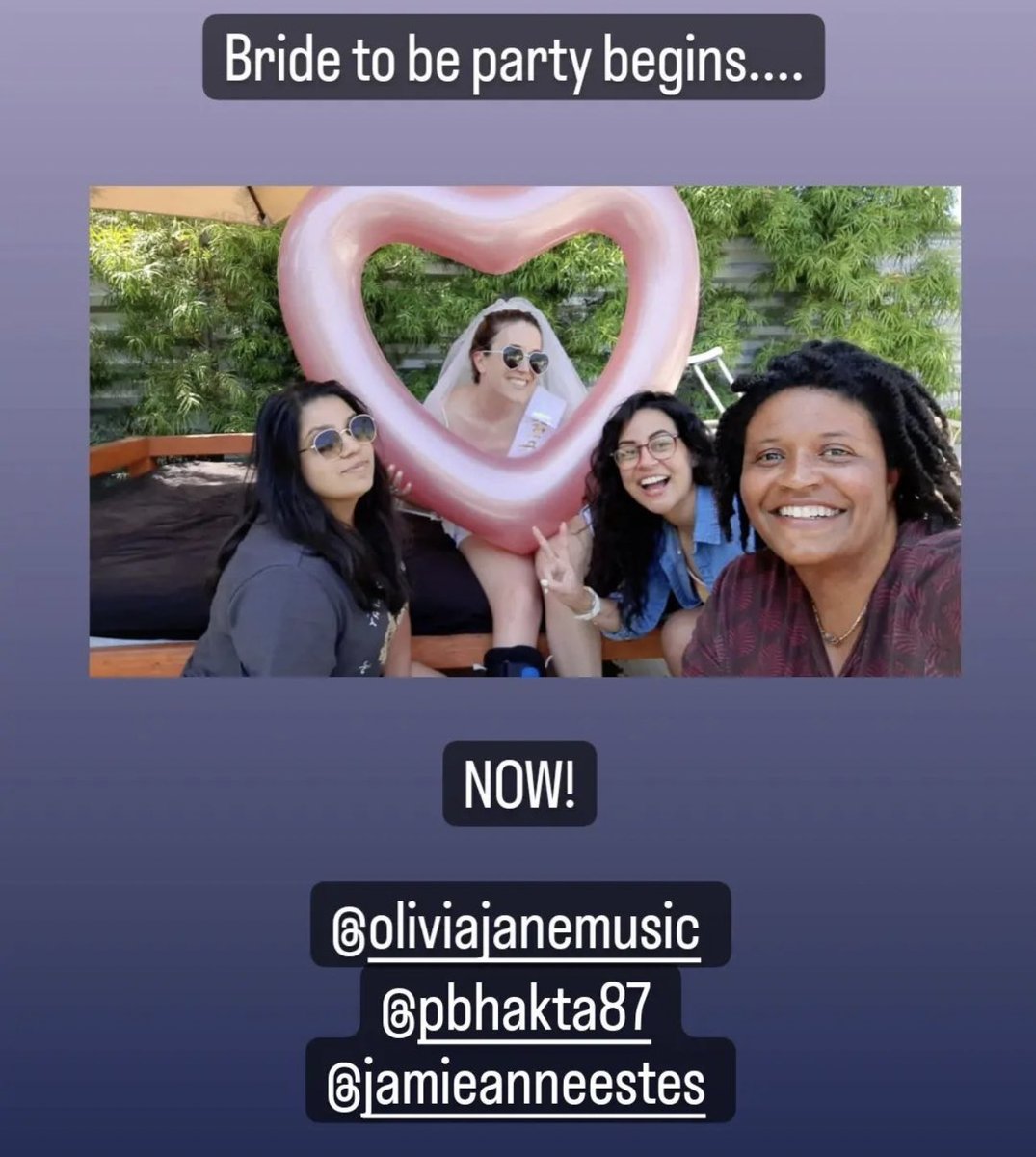 OliviaJaneFans's tweet image. It’s Liv’s #BachWeekend! Go to her IG to see all the pics/vids. I will only be posting the ones from public accounts. Liv is in a cast, but still kickin ass🔥It’s almost here 💍💕🎂🎻
#BacheloretteWeekend @anndreaochoa #TeamLiv #TheJaneTrain #BrideToBe 
📸: @OliviaJaneMusic IG