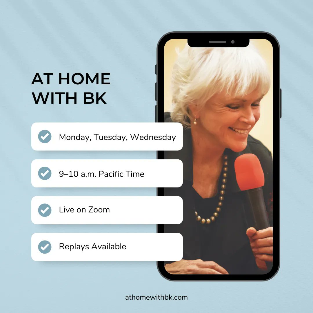 ByronKatie's tweet photo. Join me live every M, T, W from 9-10 am PT on Zoom. Let's do The Work! xoxo bk 💞 https://t.co/FIIYj26ivN

#theworkofbyronkatie #byronkatie #selfinquiry #personalchange #mentalhealthjourney #wellness #selfreflection #healingjourney #selflove #selfwork https://t.co/2WsupWQDn8